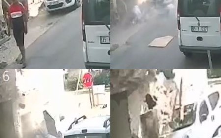 Dakika ile kurtuldu! Park ettiği otomobilin üzerine balkon çöktü