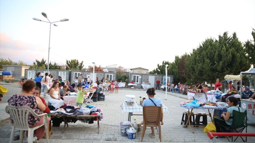 Hatay'da ev ekonomisine katkı sağlamak amacıyla kermes düzenlendi