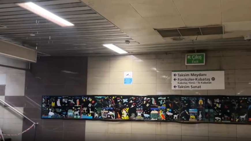 Taksim Meydanı’ndaki boru patladı, metro istasyonuna su aktı